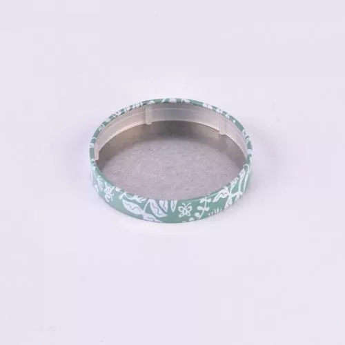 Personaliseret print tin stearinlys låg