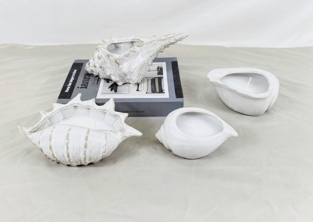 Lysestager findes i mange former. Har du nogensinde set en formet som en muslingeskal?