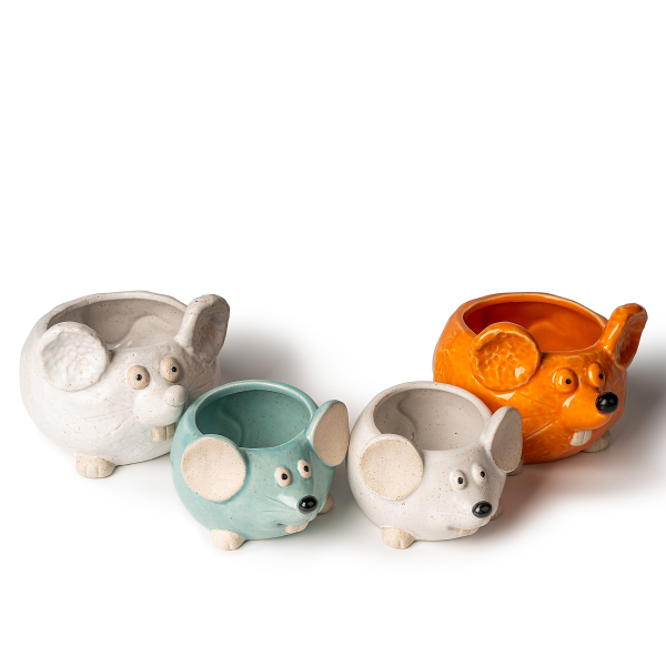 Museformede keramiske lysestager: Bringer nuttethed og varme ind i livet