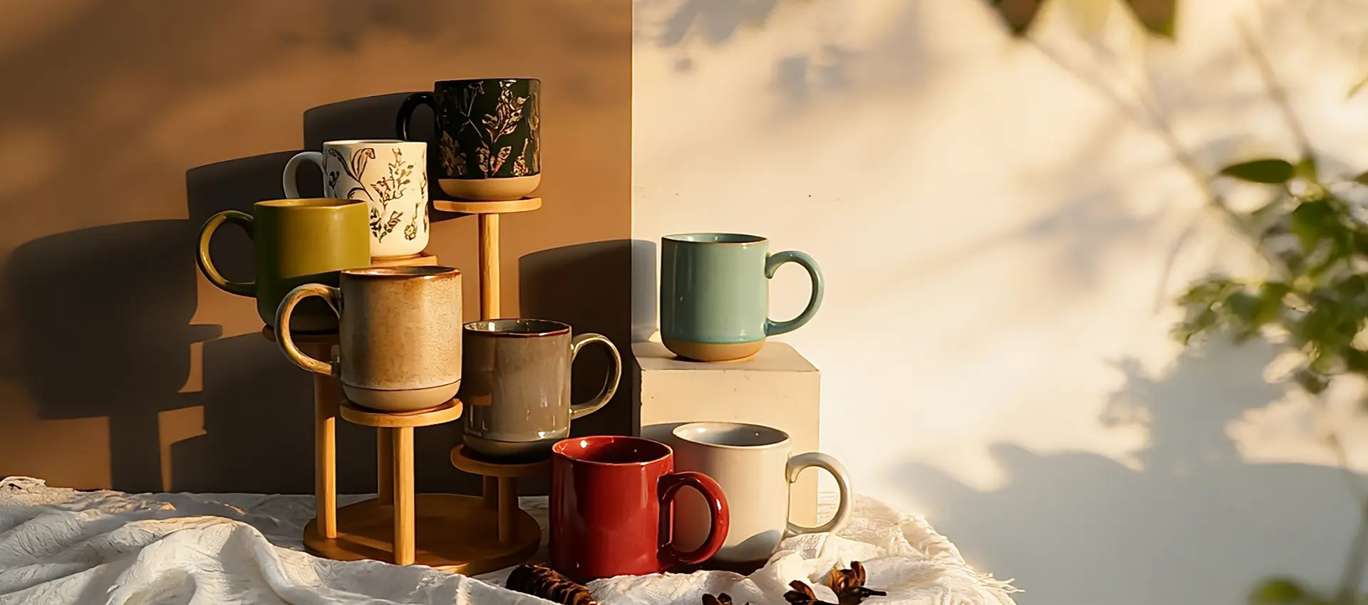 Premium håndlavet keramisk service