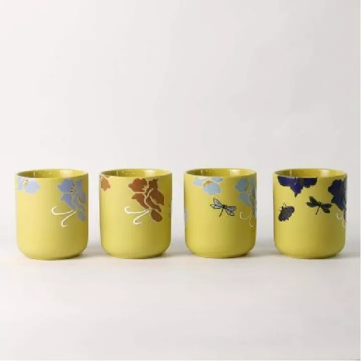 Floral Whisper håndmalet kunst lysestage